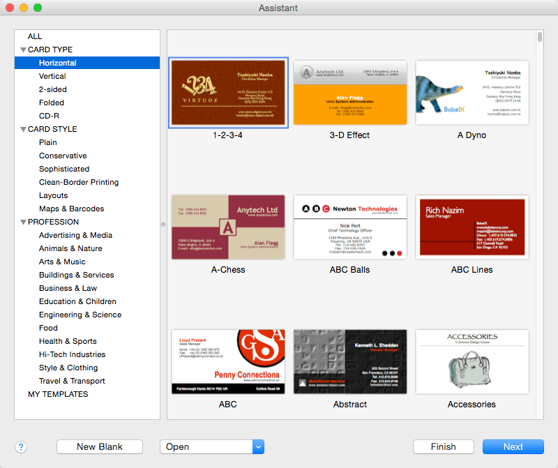 Business Card Composer For Mac